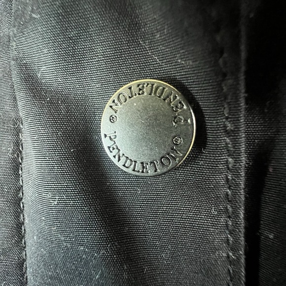 Pendleton Jacket Womens Medium Blk Water Resistant Rain Coat Plaid Liner 1328191 - Picture 4 of 16